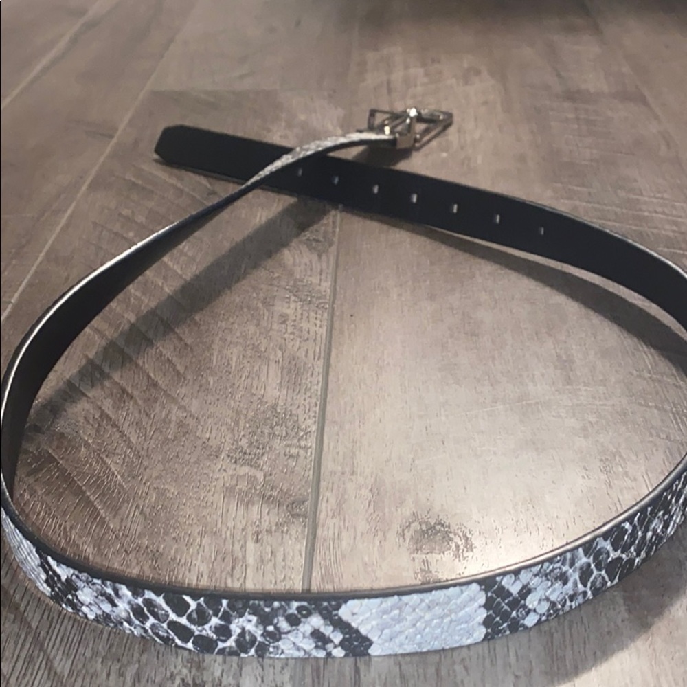 Snakeskin belt